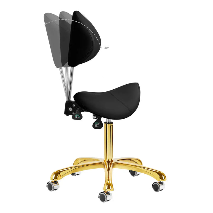 Giovanni Kosmetikhocker 1004 gold schwarz - Kosmetikhocker