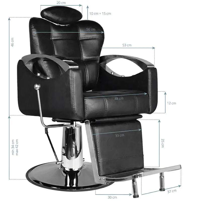Hair System Barbierstuhl sm107 schwarz