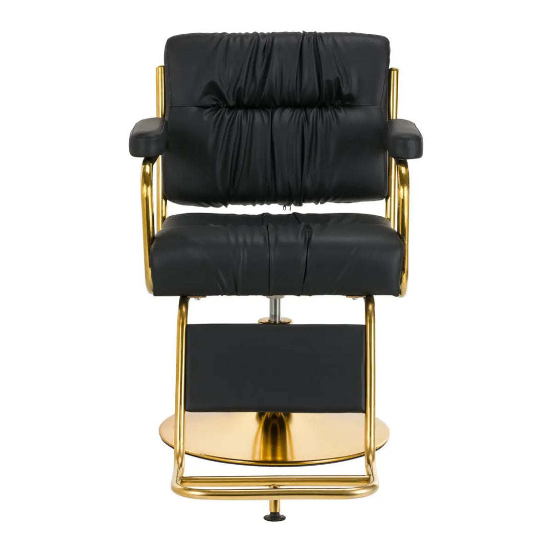 Hair System Friseurstuhl 36 Gold Schwarz - Friseurstuhl