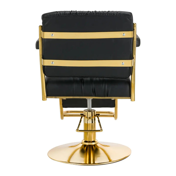 Hair System Friseurstuhl 36 Gold Schwarz - Friseurstuhl
