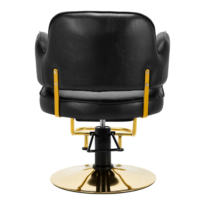 Hair System Friseurstuhl HS13 Schwarz Gold - Friseurstuhl