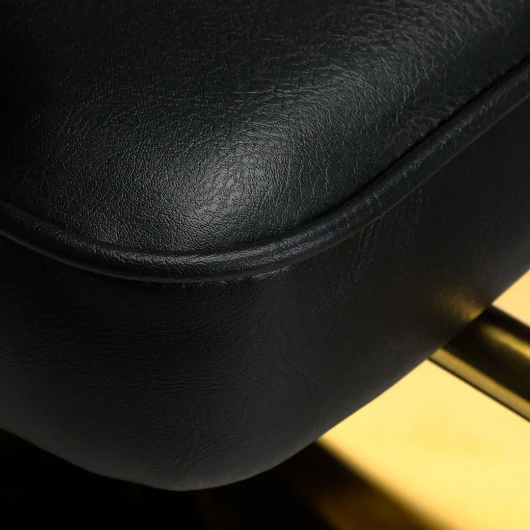 Hair System Friseurstuhl HS13 Schwarz Gold - Friseurstuhl
