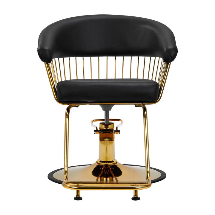 Hair System Friseurstuhl Lile gold schwarz