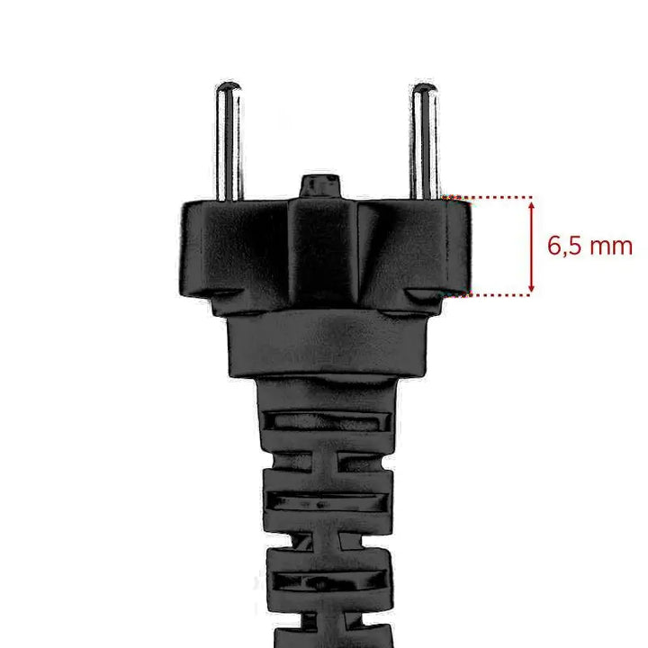 Schwarzer Zweipol-Powerstecker für Kabel Marathon SDE-H200, SDE-SH300S, SDE-M40ES