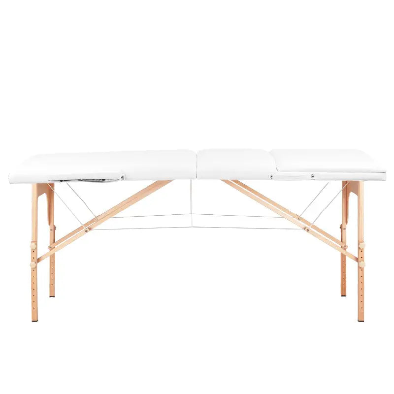 Klapp-Massageliege Komfort 3-teilig Weiß - Massageliege