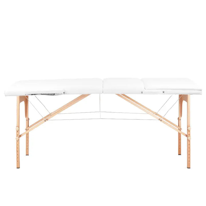 Klapp-Massageliege Komfort 3-teilig Weiß - Massageliege