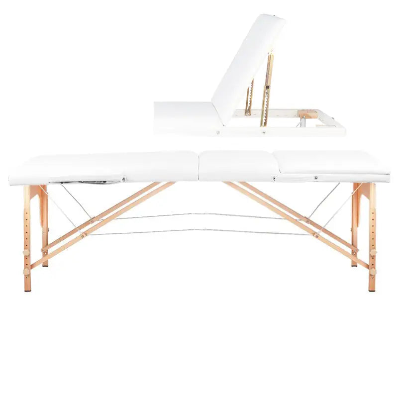 Klapp-Massageliege Komfort 3-teilig Weiß - Massageliege