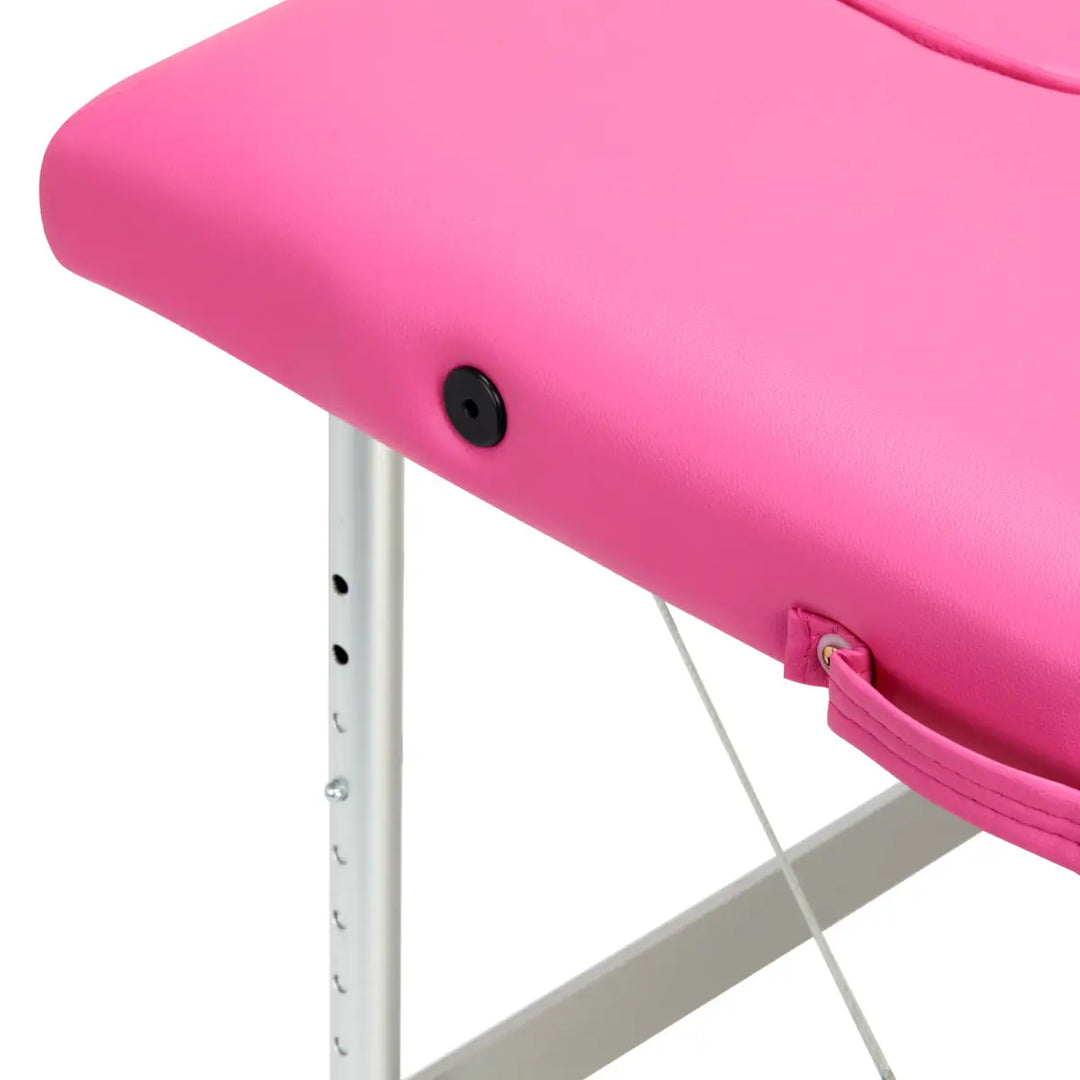 Klappbare Massageliege Aluminium Komfort Activ Fizjo 2 Segmente rosa - Klappbare Massageliege