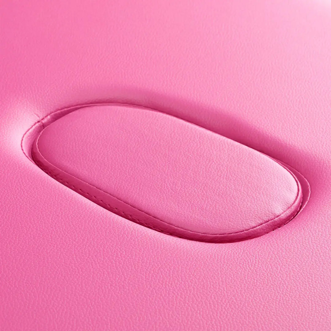 Klappbare Massageliege aus Holz Komfort 2 Segmente rosa - Klappbare Massageliege