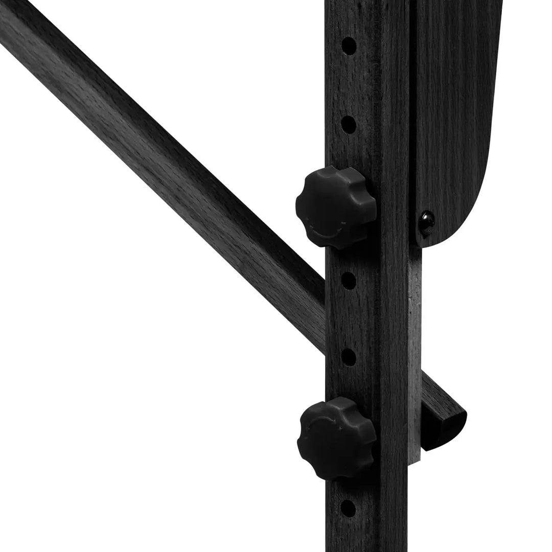 Klappbare Massageliege aus Holz Komfort 2 Segmente rosa schwarz Holz - Klappbare Massageliege