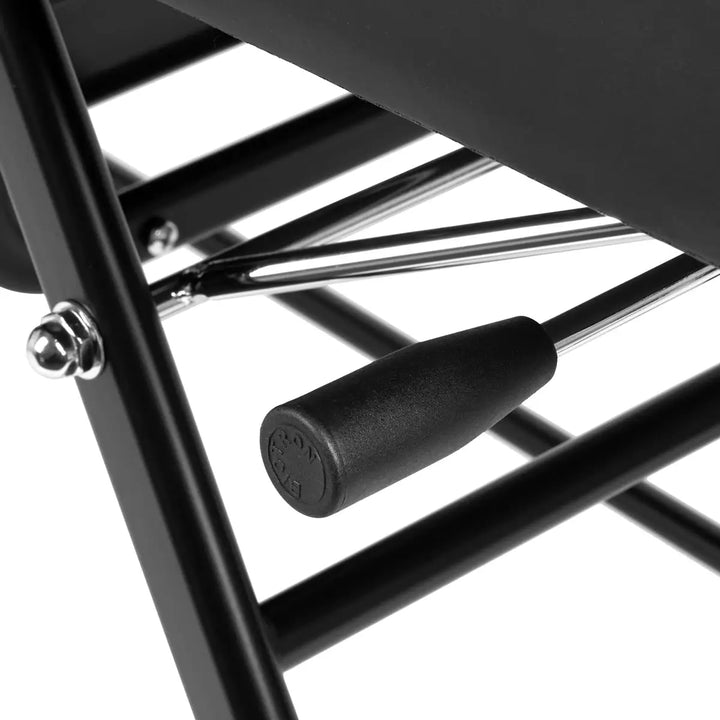 Kosmetikstuhl 557A mit Fächer schwarz - Kosmetikstuhl