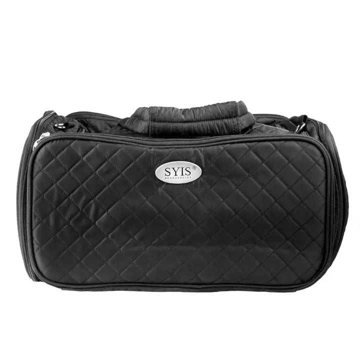 Schwarze gesteppte Kosmetiktasche Sab004 für Damen