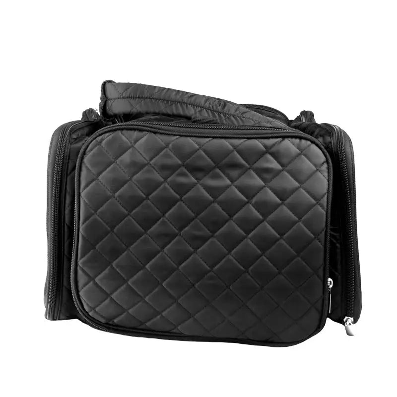 Schwarze gesteppte Make-up Tasche Kosmetiktasche Sab004 schwarz