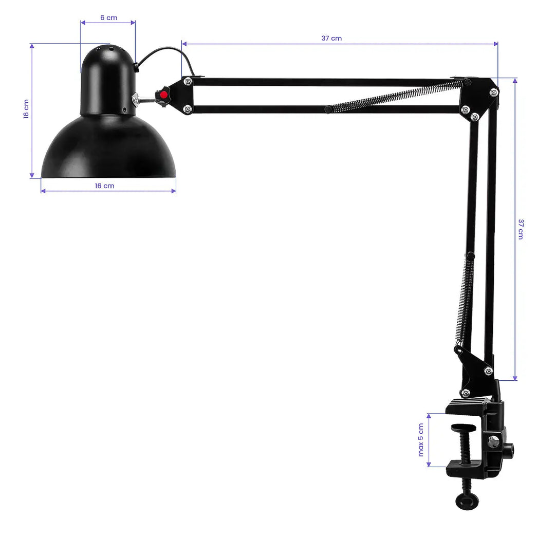 Kosmetiktischlampe PiX 314 schwarz