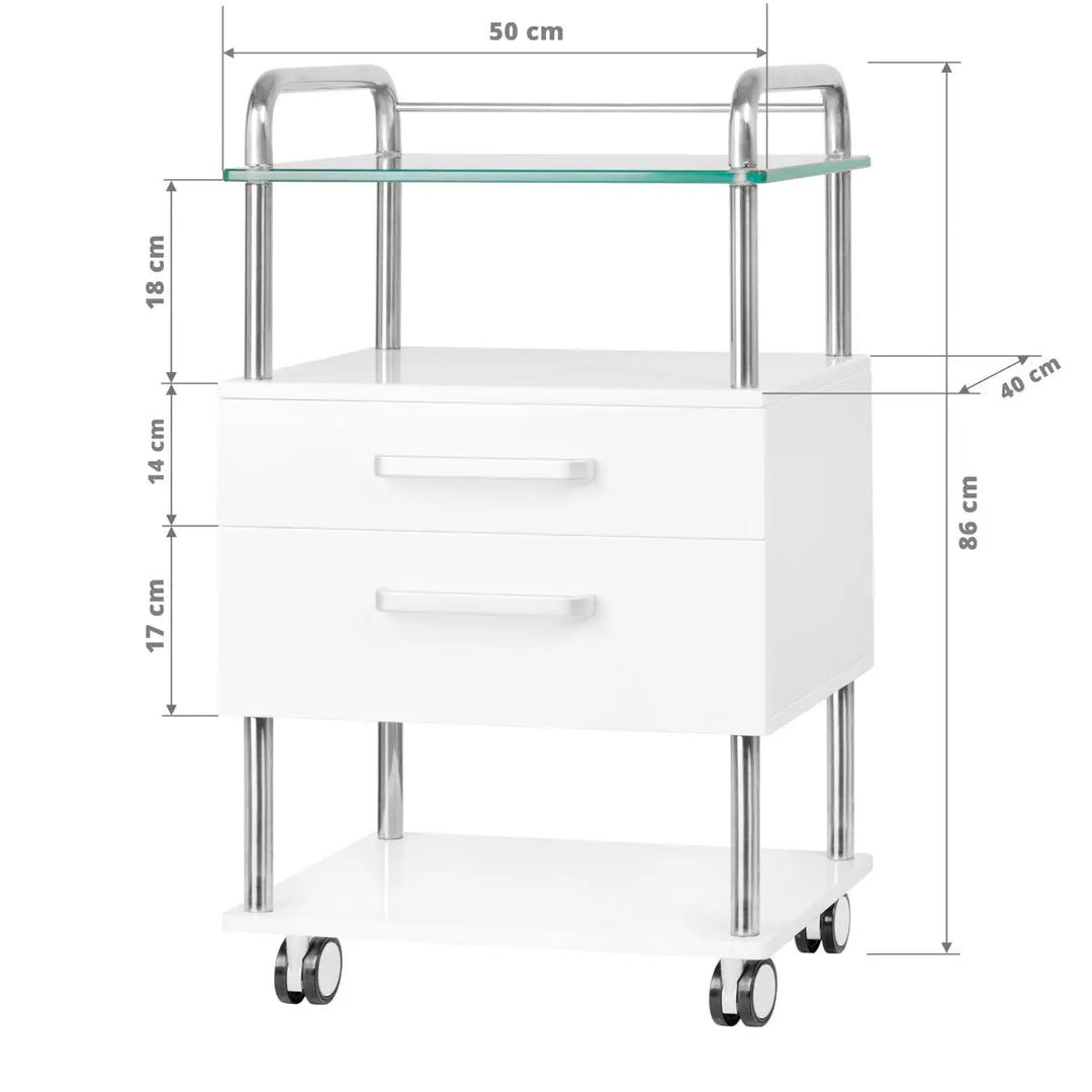 Kosmetikwagen 6052 Weiss