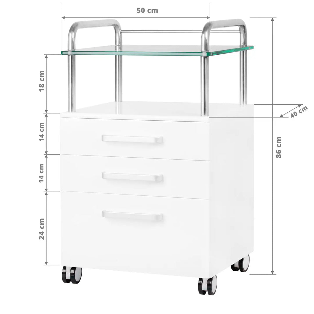 Kosmetikwagen 6053 Weiss