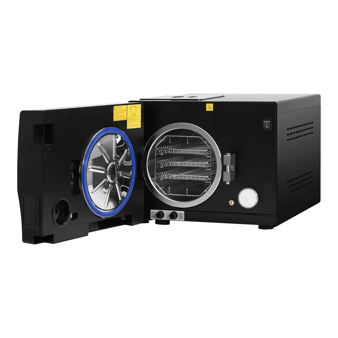 LAFOMED AUTOKLAV STANDARD LINE LFSS08AA LED MIT DRUCKER 8 L KL. B MEDICAL SCHWARZ