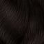 Dunkelbraunes, glänzendes, fließendes Haar mit L’Oréal Professionnel Majirel Haarfarbe