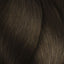 Braided dunkelbraunes Haar mit L’Oréal Professionnel Majirel Haarfarbe aufgetragen