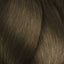 Braunes geflochtenes Haar mit L’Oréal Professionnel Majirel Haarfarbe Produkt