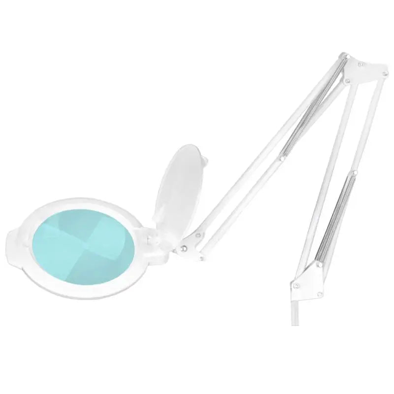 Weiße Lupenlampe mit verstellbarem Arm und Stativ, LED Moonlight 8013/6 groß