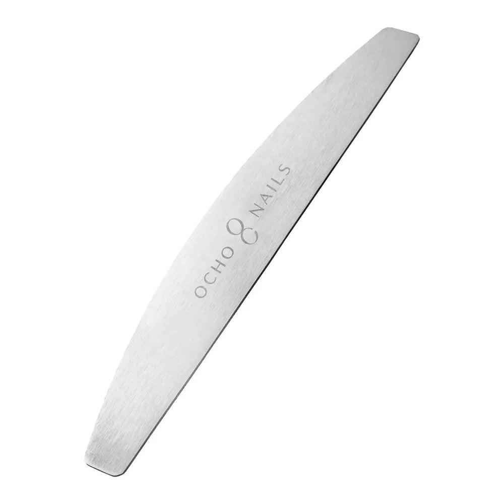 Ocho Nails Halbmond-Metallkernfeile + Polierer 240 10 Stück. - Halbmondfeile