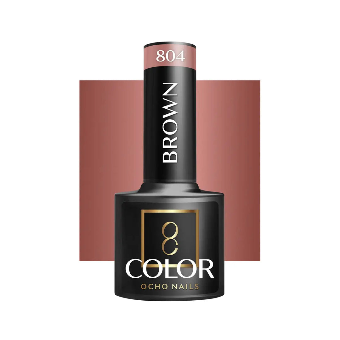 OCHO NAILS Hybrid-Nagellack Braun 804 -5 g - Nagellack
