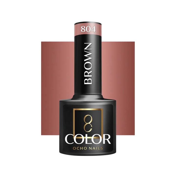 OCHO NAILS Hybrid-Nagellack Braun 804 -5 g - Nagellack
