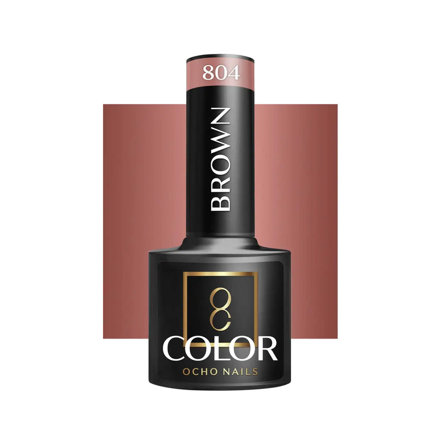 OCHO NAILS Hybrid-Nagellack Braun 804 -5 g - Nagellack