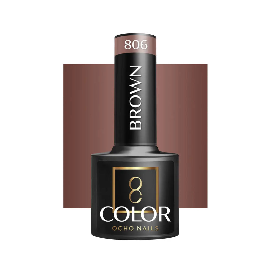OCHO NAILS Hybrid-Nagellack Braun 806 -5 g - Nagellack