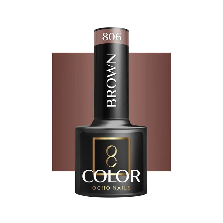 OCHO NAILS Hybrid-Nagellack Braun 806 -5 g - Nagellack