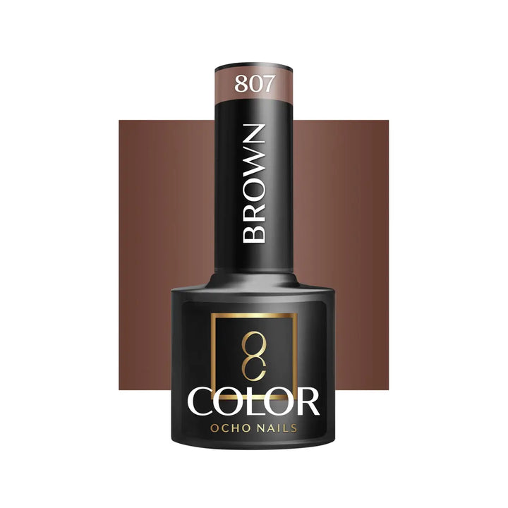 OCHO NAILS Hybrid-Nagellack Braun 807 -5 g - Nagellack