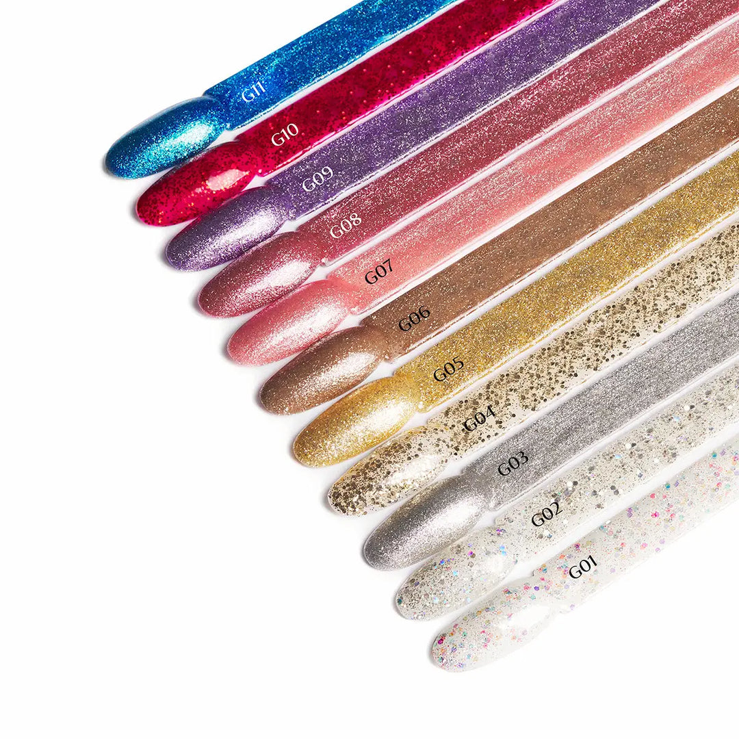 OCHO NAILS Hybrid-Nagellack glitzer G06 -5 g - Nagellack