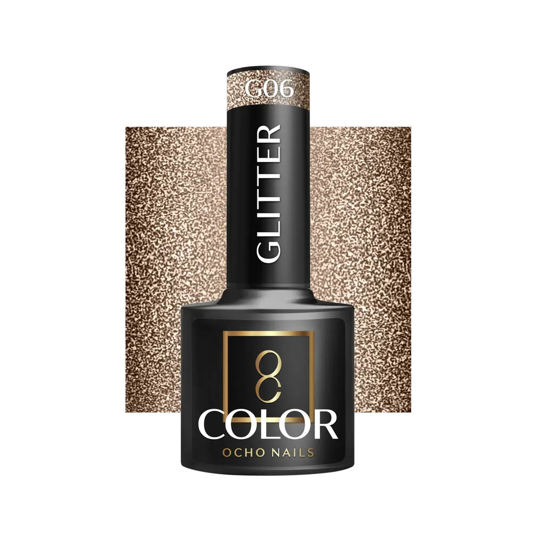 OCHO NAILS Hybrid-Nagellack glitzer G06 -5 g - Nagellack