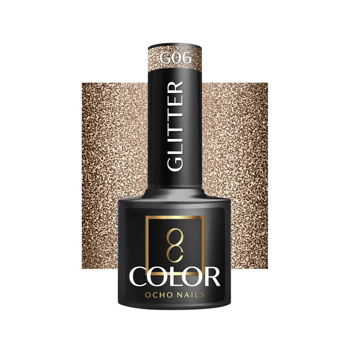 OCHO NAILS Hybrid-Nagellack glitzer G06 -5 g - Nagellack