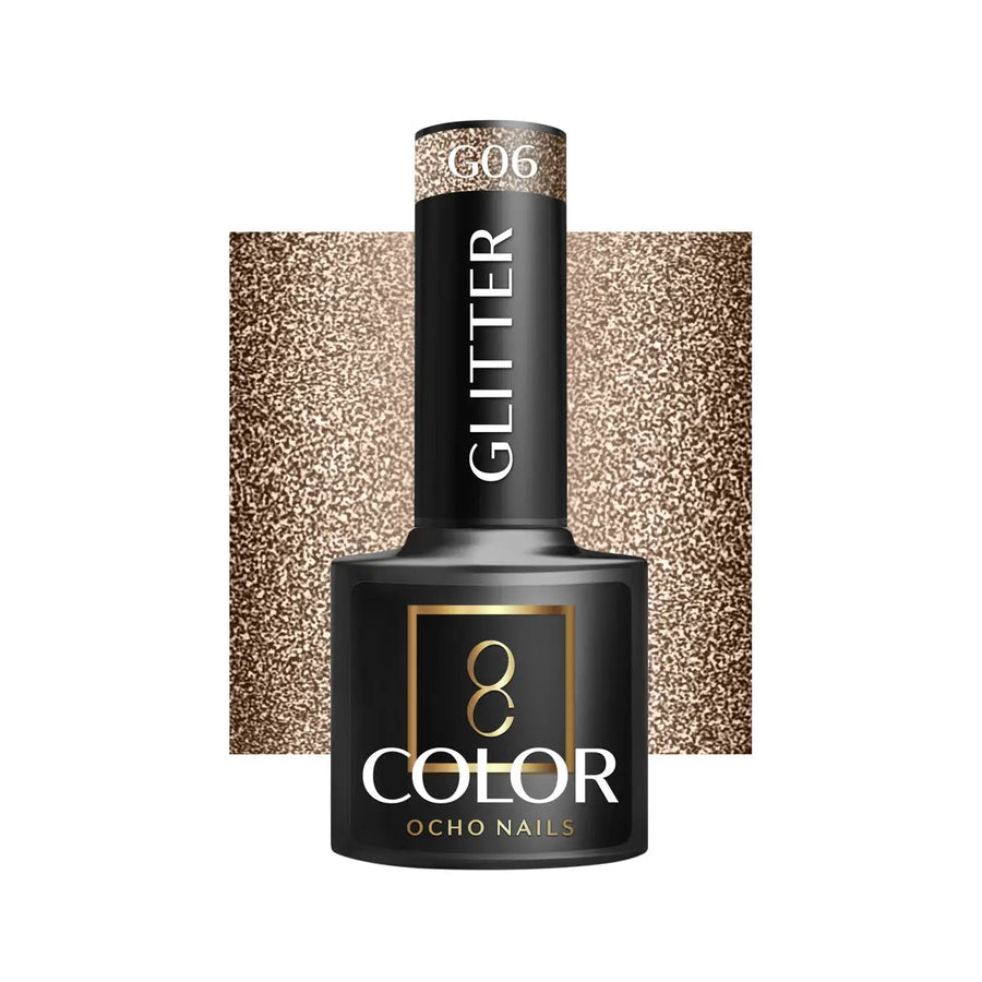 OCHO NAILS Hybrid-Nagellack glitzer G06 -5 g - Nagellack