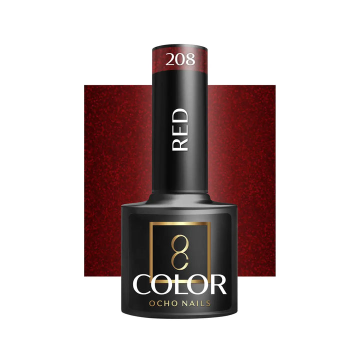 OCHO NAILS Hybrid-Nagellack rot 208 -5 g - Nagellack