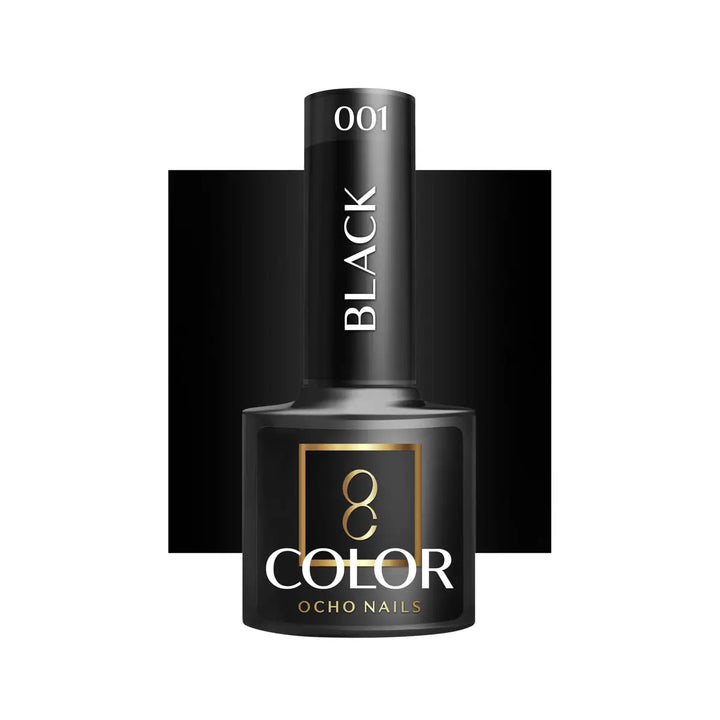 OCHO NAILS Hybrid-Nagellack schwarz 002 -5 g - Nagellack