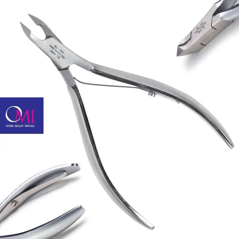 Stainless steel Nagel(zange) Omi pro-line AL-101 Acryl Nagelzange mit Kiefer 16/6mm