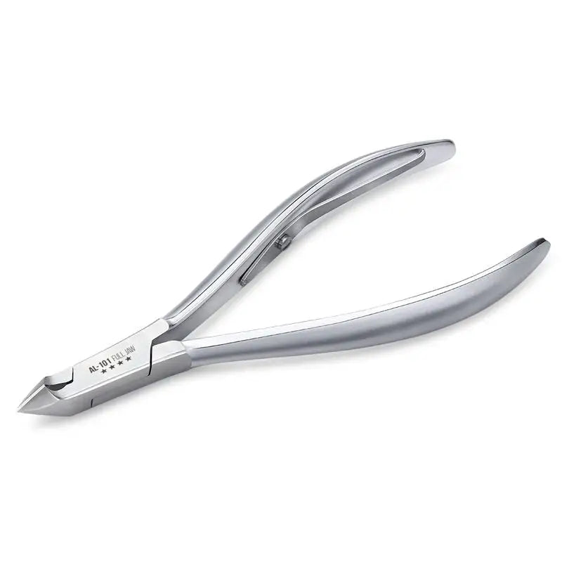 Silberne Nagelhautschneider Omi Pro Line Al-101 mit 16/6mm Kiefen und Fingerhebel