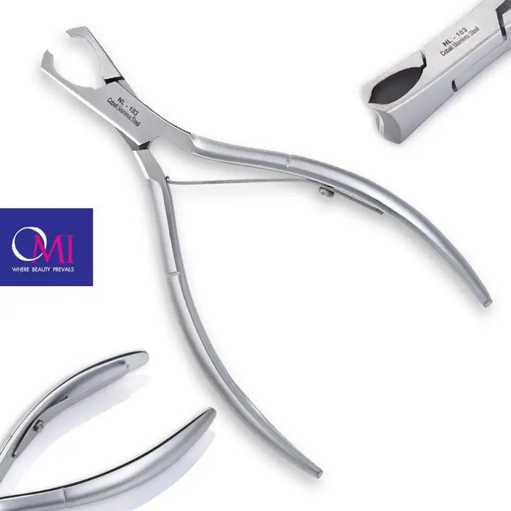 Stahl Cuticle Nipper Omi pro-line Nagelzange NL-103 mit Lap-Joint
