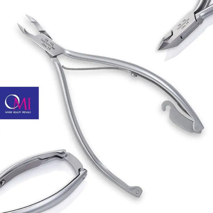 Stainless steel Nagelhautzange Omi Pro-Line CB-102 mit Box Joint und präzisen Klingen