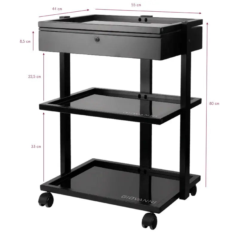 Pro Ink Beistellwagen Tattoo 1040a schwarz - Beistellwagen