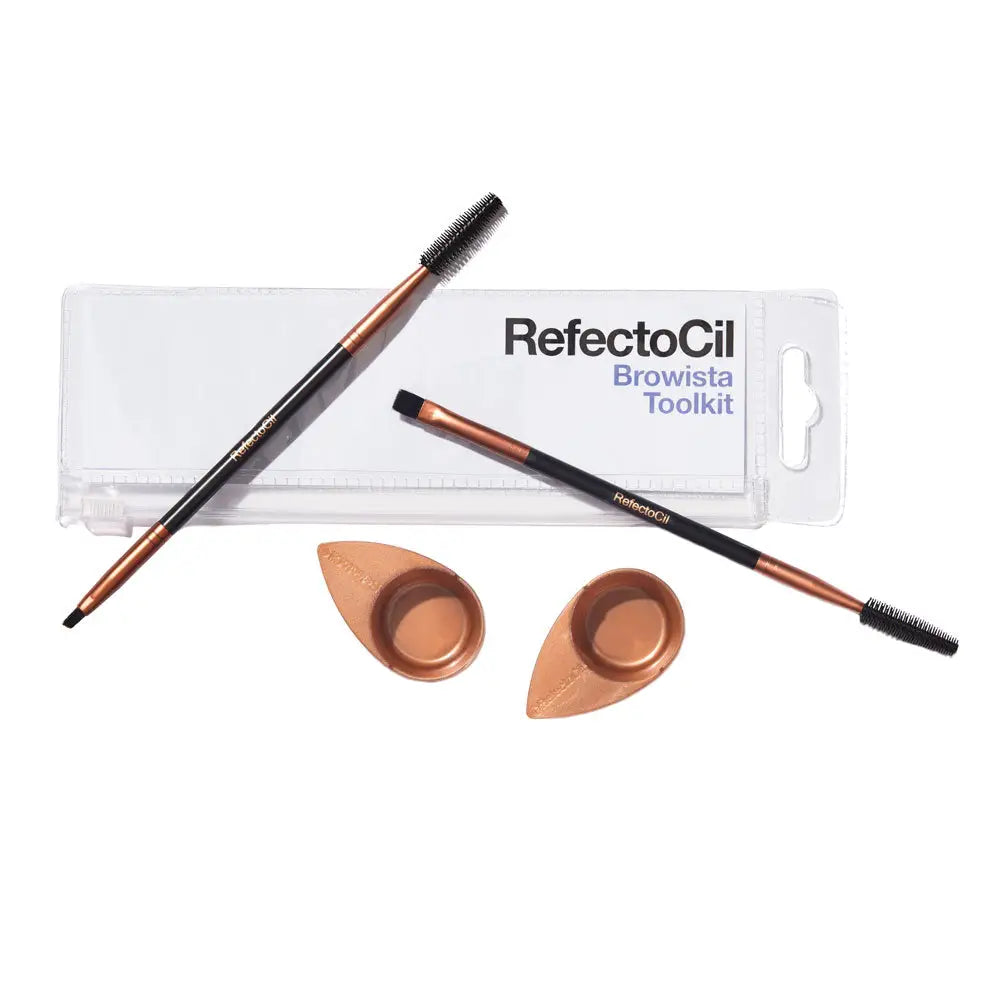 RefectoCil Browista Toolkit mit Pinseln und Mischschüsseln für perfekten Augenbrauen Look