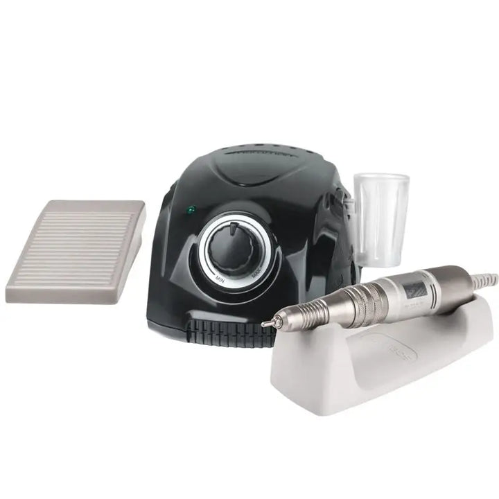 Electric nail drill set Saeyang Fräser Marathon 3 Champion Black H200 auf einem Produktfoto