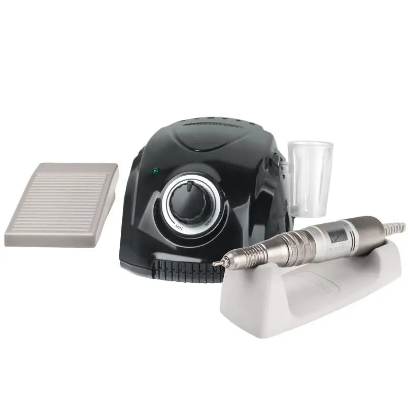 Electric nail drill set Saeyang Fräser Marathon 3 Champion Black H200 auf einem Produktfoto