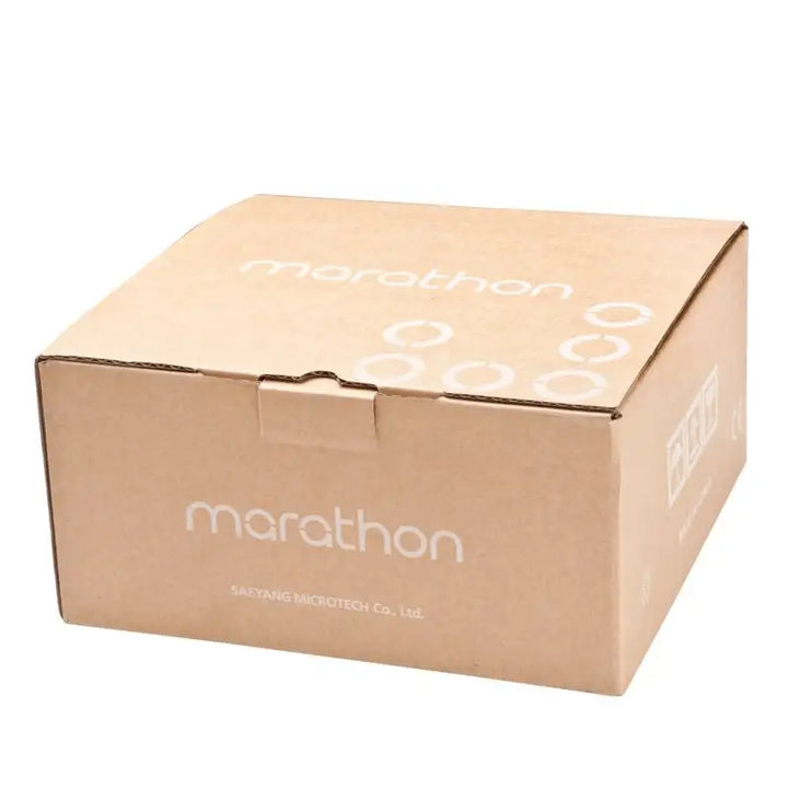 Cardboard box mit Marathon Branding für Saeyang Marathon K35 Nagelfräser Weiß