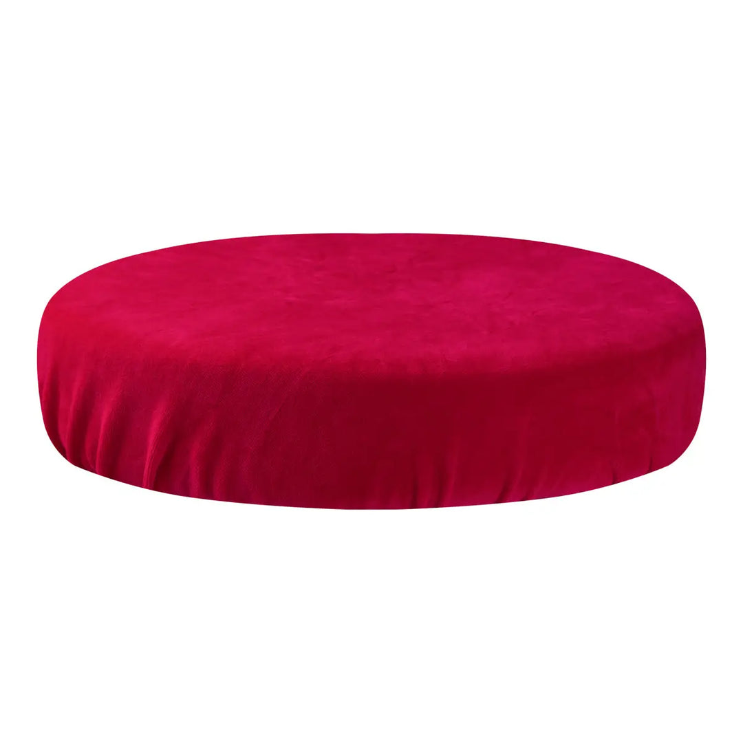 Schonbezug für Hocker Velours Rot - Schonbezüge