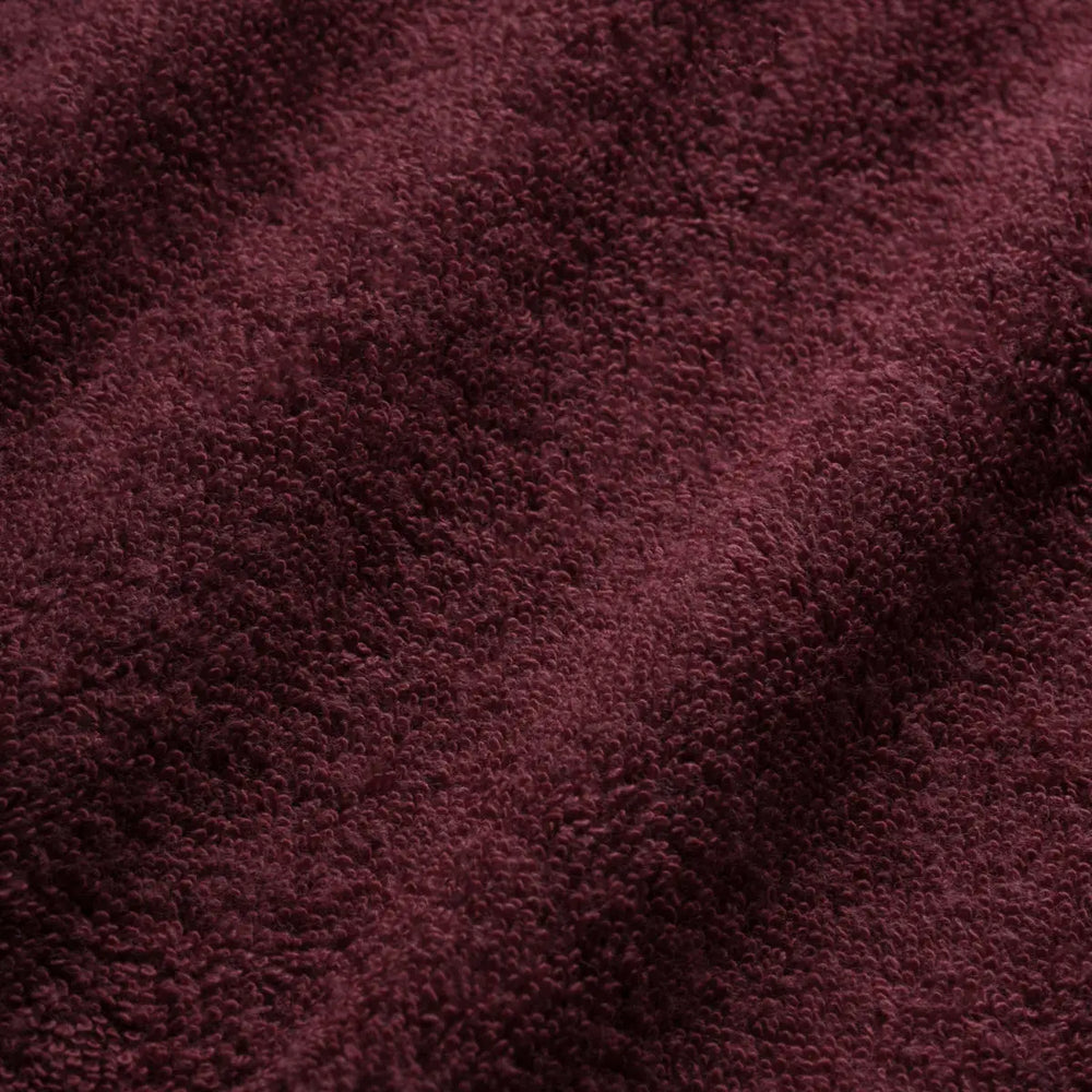 Maroon Terrycloth-Textur für Schonbezug Laken Weich Bordeaux