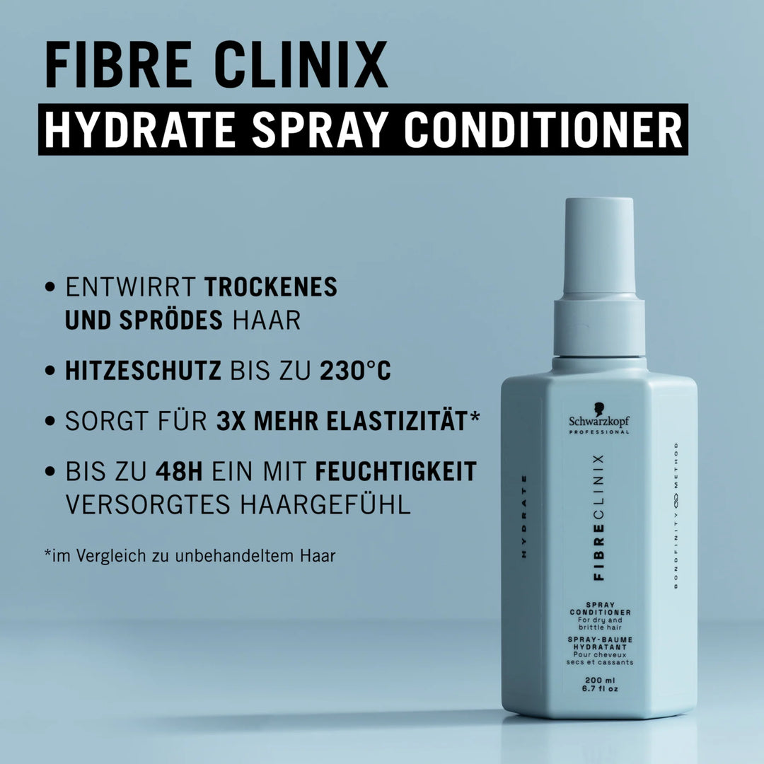 Schwarzkopf Fibre Clinix Hydrate Spray Conditioner 200ml - Spray Conditioner